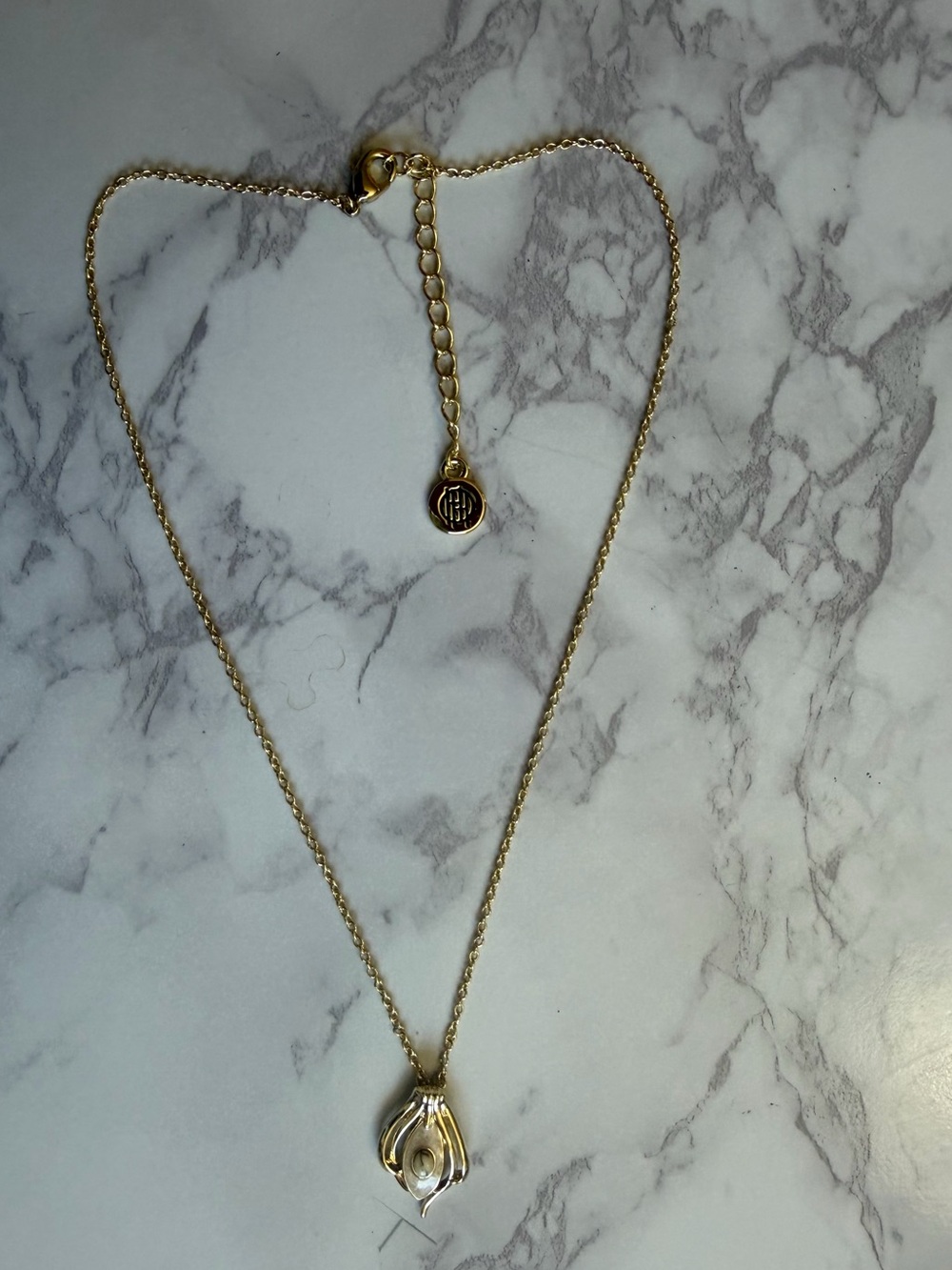 House of Harlow 1960 Gold Drop Pendant Necklace